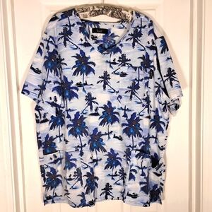 Scrub Top Tropical Palm Tree koi